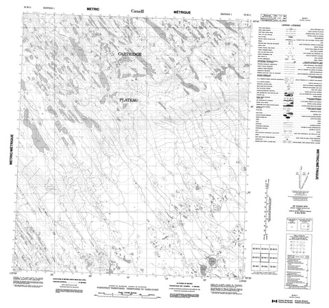 085M11 No Title Canadian topographic map, 1:50,000 scale