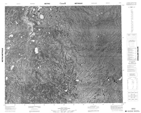 088B09 No Title Canadian topographic map, 1:50,000 scale