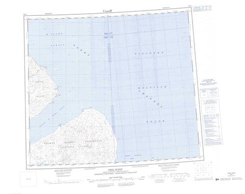 088D Peel Point Canadian topographic map, 1:250,000 scale