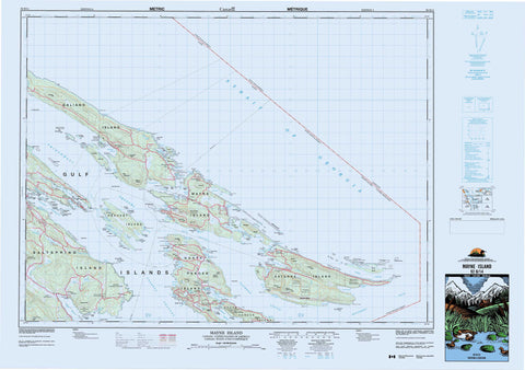 092B14 Mayne Island Canadian topographic map, 1:50,000 scale