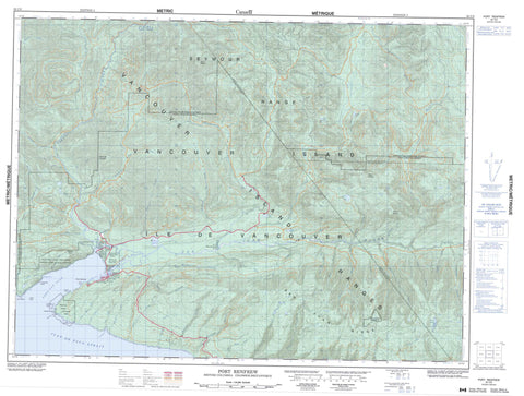 092C09 Port Renfrew Canadian topographic map, 1:50,000 scale