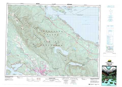 092F07 Horne Lake Canadian topographic map, 1:50,000 scale