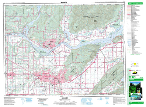 092G01 Mission Canadian topographic map, 1:50,000 scale