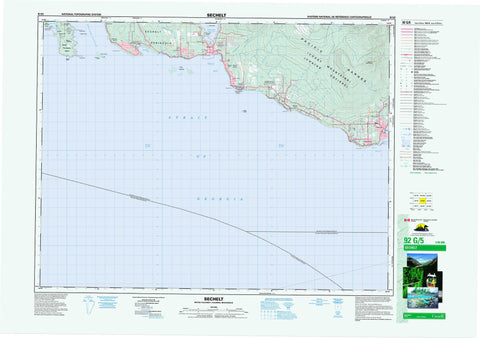 092G05 Sechelt Canadian topographic map, 1:50,000 scale