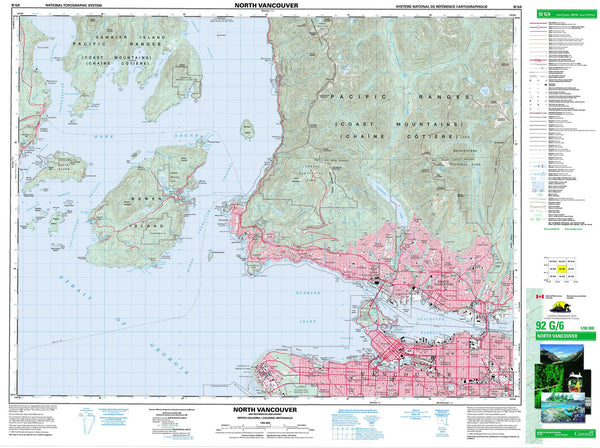 092G06 North Vancouver Canadian topographic map, 1:50,000 scale