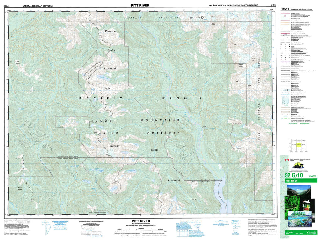 Buy Pitt River Topo Map 092g10 Yellowmaps Map Store 2936