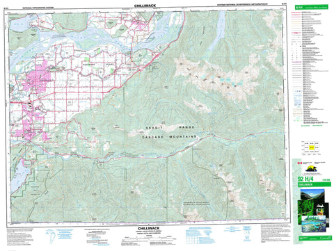 092H04 Chilliwack Canadian topographic map, 1:50,000 scale