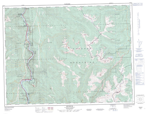 092H11 Spuzzum Canadian topographic map, 1:50,000 scale