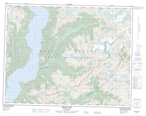 092K10 Orford River Canadian topographic map, 1:50,000 scale