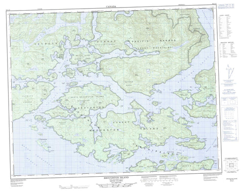 092L15 Broughton Island Canadian topographic map, 1:50,000 scale