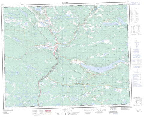 092P11 100 Mile House Canadian topographic map, 1:50,000 scale
