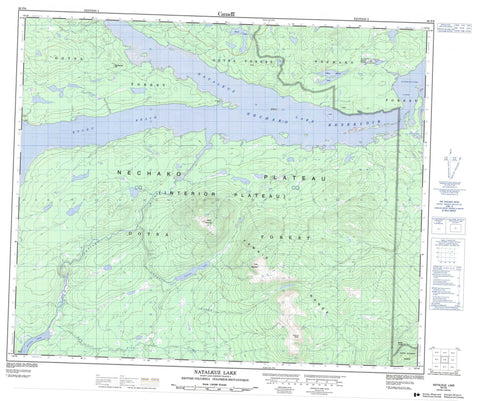 093F06 Natalkuz Lake Canadian topographic map, 1:50,000 scale