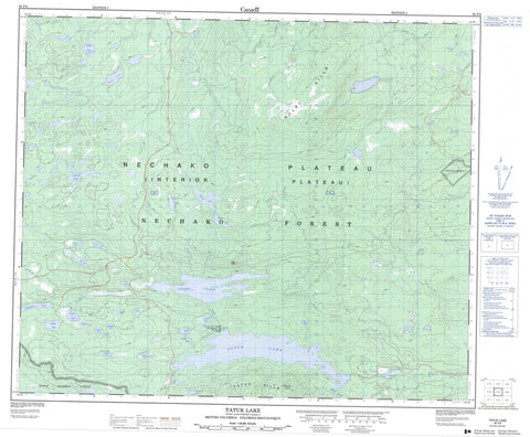 093F09 Tatuk Lake Canadian topographic map, 1:50,000 scale