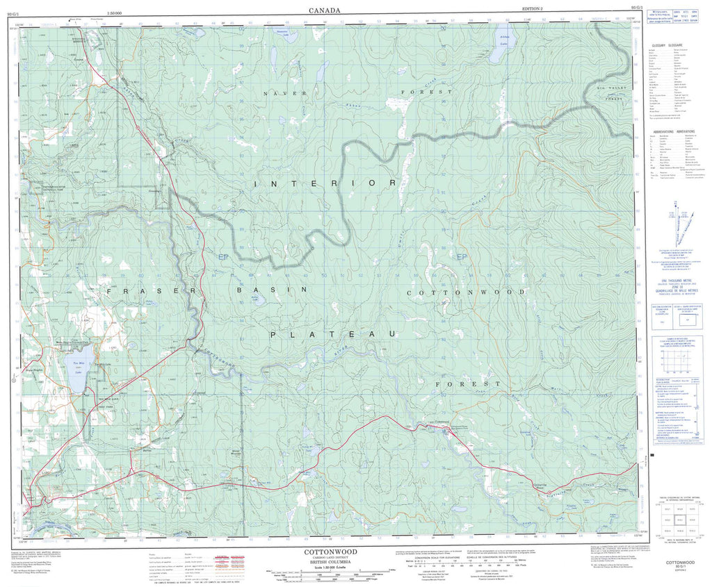 Buy Cottonwood Topo Map 093g01 Yellowmaps Map Store 9492