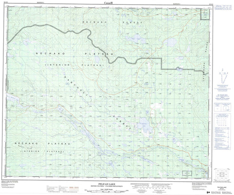 093G05 Pelican Lake Canadian topographic map, 1:50,000 scale