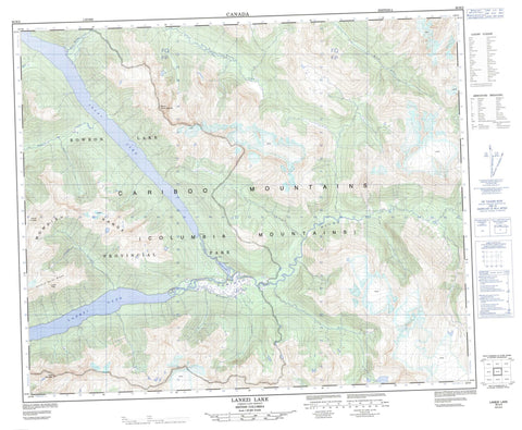 093H02 Lanezi Lake Canadian topographic map, 1:50,000 scale