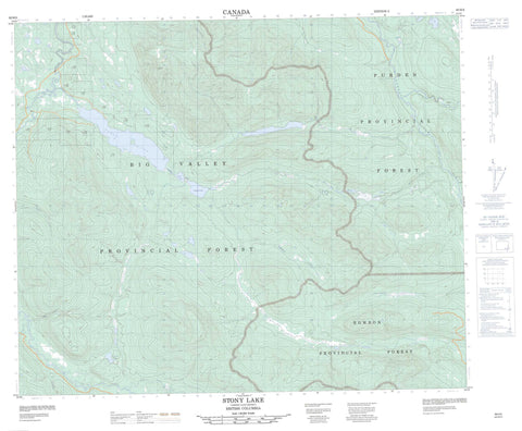 093H05 Stony Lake Canadian topographic map, 1:50,000 scale