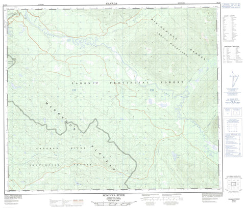 093J09 Hominka River Canadian topographic map, 1:50,000 scale