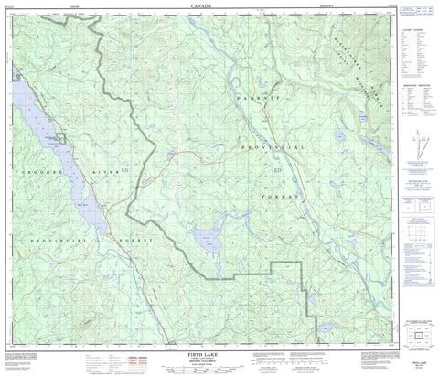 093J15 Firth Lake Canadian topographic map, 1:50,000 scale