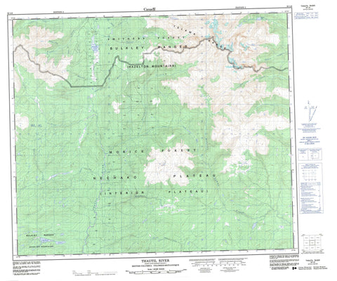 093L06 Thautil River Canadian topographic map, 1:50,000 scale