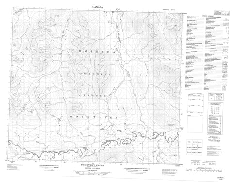 093N14 Discovery Creek Canadian topographic map, 1:50,000 scale