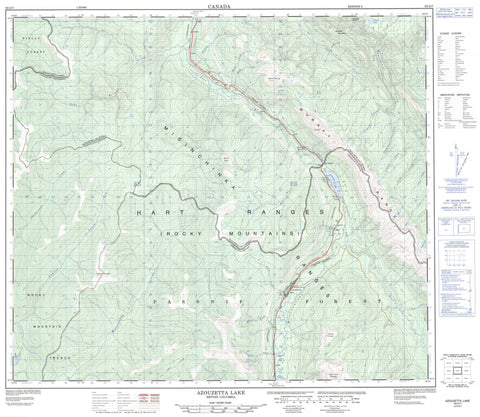 093O07 Azouzetta Lake Canadian topographic map, 1:50,000 scale