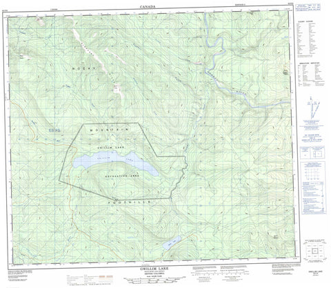 093P06 Gwillim Lake Canadian topographic map, 1:50,000 scale