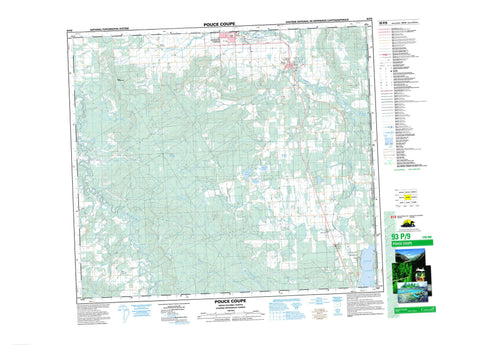 093P09 Pouce Coupe Canadian topographic map, 1:50,000 scale
