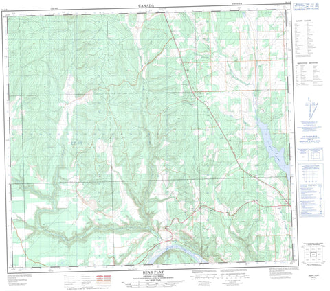 094A06 Bear Flat Canadian topographic map, 1:50,000 scale