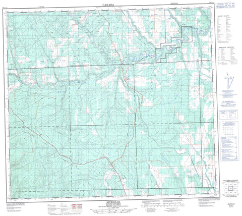 094A11 Murdale Canadian topographic map, 1:50,000 scale