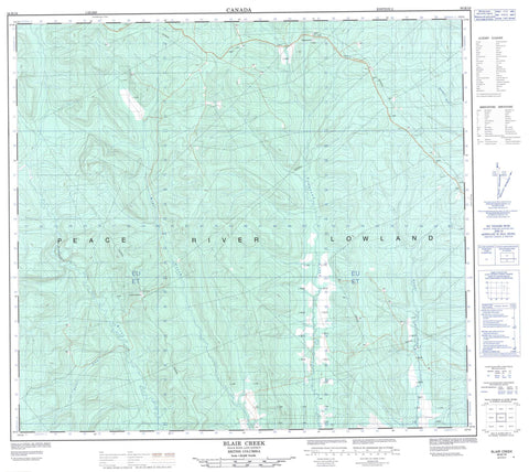 094B16 Blair Creek Canadian topographic map, 1:50,000 scale