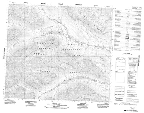 094C05 Aiken Lake Canadian topographic map, 1:50,000 scale