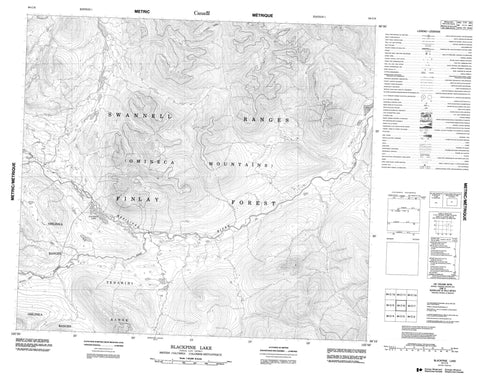 094C06 Blackpine Lake Canadian topographic map, 1:50,000 scale
