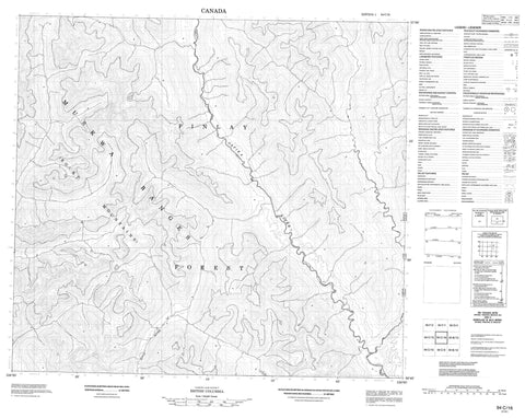 094C16 No Title Canadian topographic map, 1:50,000 scale