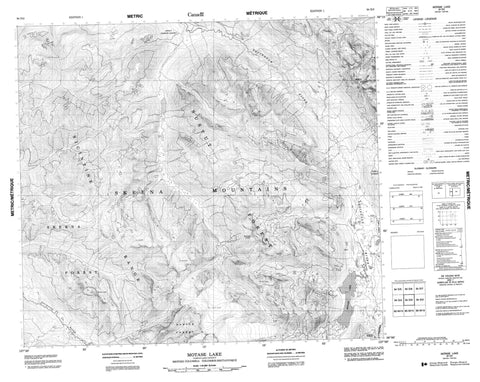 094D03 Motase Lake Canadian topographic map, 1:50,000 scale