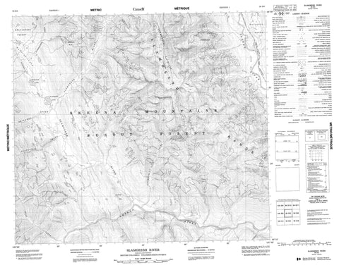 094D05 Slamgeesh River Canadian topographic map, 1:50,000 scale