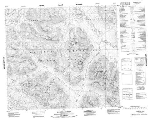 094D10 Moosevale Creek Canadian topographic map, 1:50,000 scale