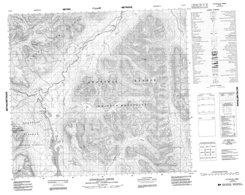 094E02 Attycelley Creek Canadian topographic map, 1:50,000 scale