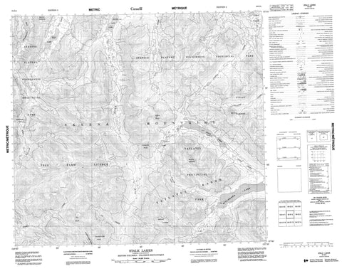 094E04 Stalk Lakes Canadian topographic map, 1:50,000 scale