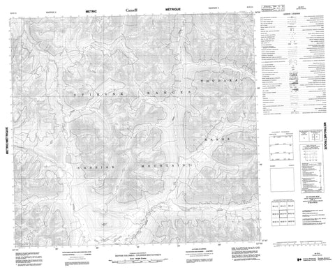 094E14 No Title Canadian topographic map, 1:50,000 scale