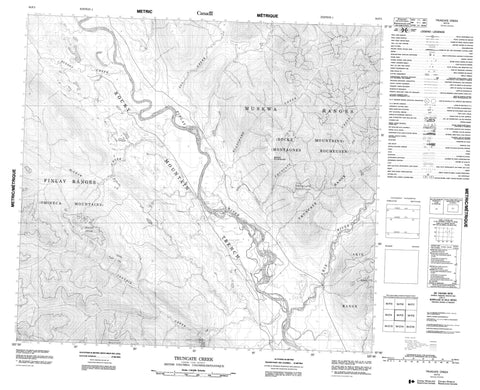 094F03 Truncate Creek Canadian topographic map, 1:50,000 scale