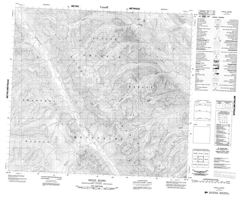 094F04 Mount Russel Canadian topographic map, 1:50,000 scale