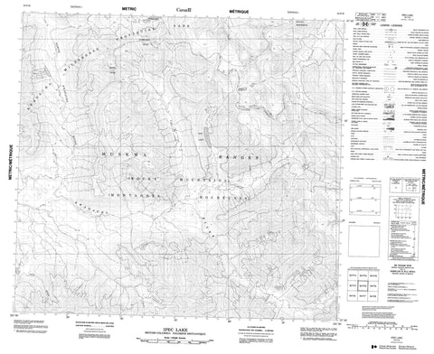 094F10 Ipec Lake Canadian topographic map, 1:50,000 scale
