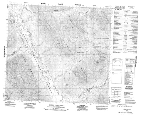 094F12 Mount Chief Davie Canadian topographic map, 1:50,000 scale