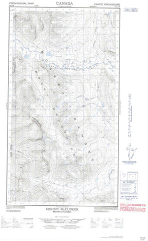 094G04W Mount Mccusker Canadian topographic map, 1:50,000 scale