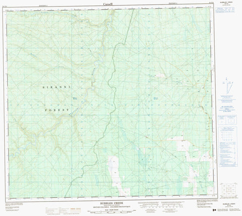 094H04 Bubbles Creek Canadian topographic map, 1:50,000 scale