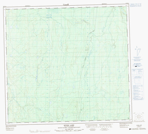 094H11 River Lake Canadian topographic map, 1:50,000 scale