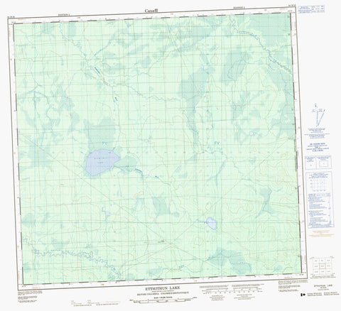 094H16 Etthithun Lake Canadian topographic map, 1:50,000 scale