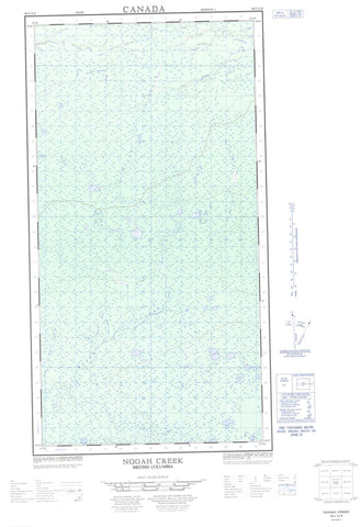 094I12E Nogah Creek Canadian topographic map, 1:50,000 scale