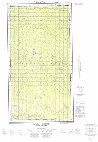 094I12W Nogah Creek Canadian topographic map, 1:50,000 scale